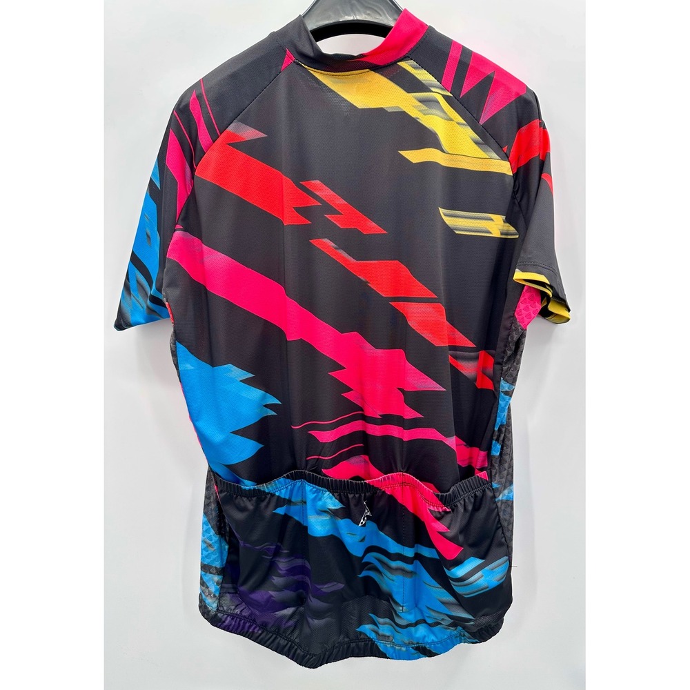 NWT Bicycle 808 Womens Plus 2XL Cycling Jersey Full Zip S/Sleeve Abstract Print - Picture 5 of 12
